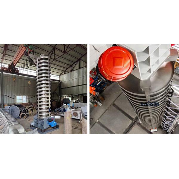Feed Grain Stainless Steel Vertical Vibration Cooling Screw Elevator Non-standard