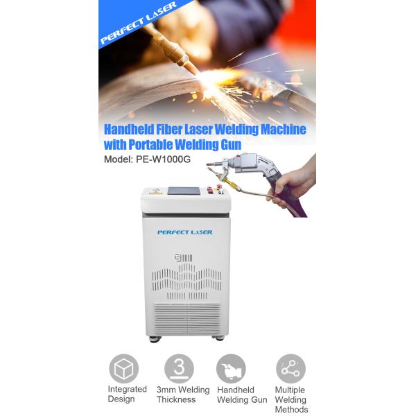 Hand Held Fiber Laser Welding Machine 1000W Optical Fiber Laser Welder For SS Aluminum