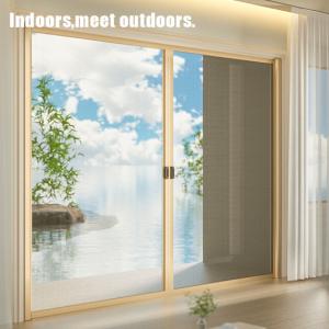 Buy cheap Automated Roll Up Insect Screen Mesh Doors Retractable Style product