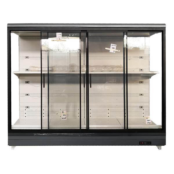 Quality Sliding Glass Door Multideck Display Fridge Auto Defrosting With Multi Deck Shelving for sale