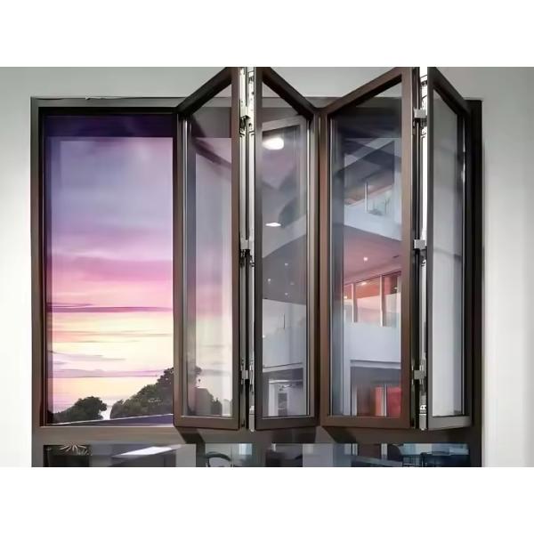 High-quality Aluminum Alloy Folding Window Set Modern Home Apartment Balcony Aluminum-Glass Sliding Bifold Window