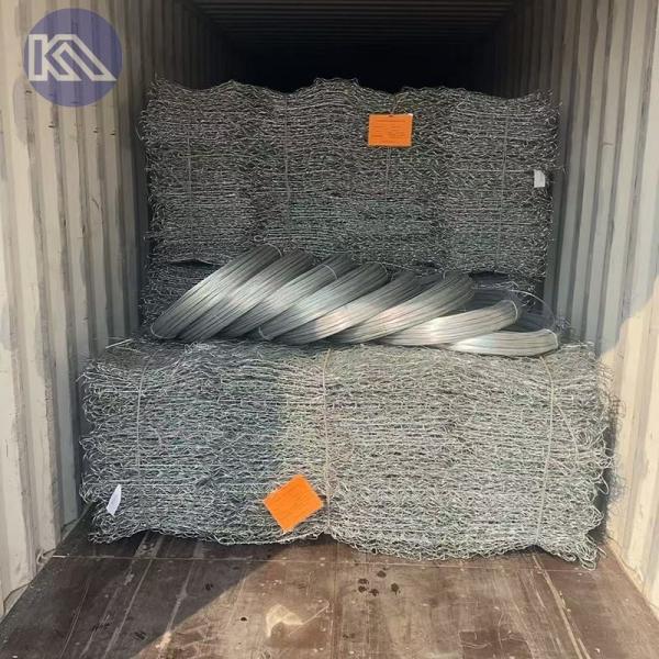 PVC Coated Wires Gabion Mattress For Flexible And Permeable