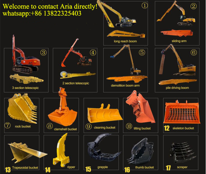 OEM 360 Degrees Rotation Hydraulic Grapple For 4-55tons Excavator