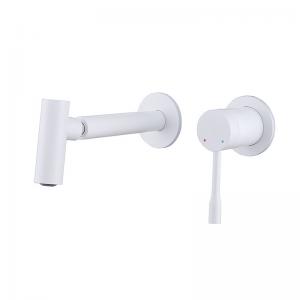 Buy cheap Hotel Wall Mount Bathroom Faucet Embedded White Sink Taps 2kg Customized product
