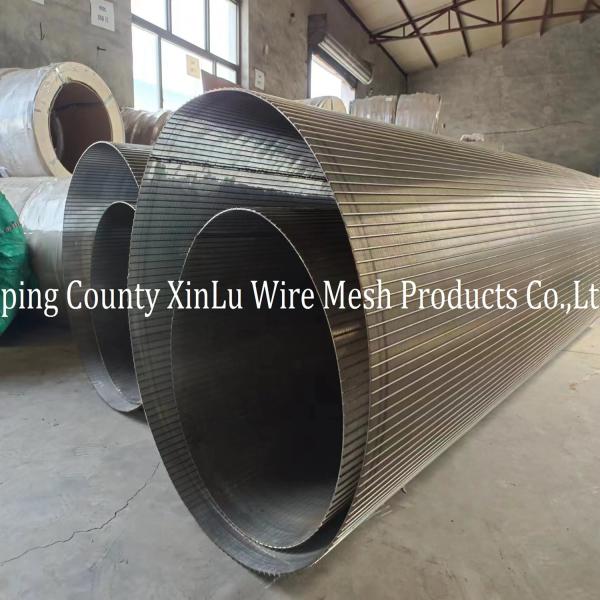 Quality WEDGE WIRE WRAPPED CONTINUOUS SLOT ROTARY DRUM SCREEN MESH FROM XINLU METAL WIRE MESH for sale