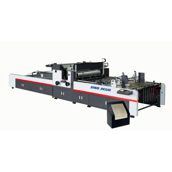 SINO JIGUO TC-1100A Automatic Window Patching Machine，Max. sheet size (mm)：1100*740，Film Sheet Thickness (mm)：0.03-0.30，Max. Working Speed：20000s/h