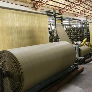 China Polypropylene Woven Tubular Fabric For Bag 12*12 107gsm 3000m Length on sale