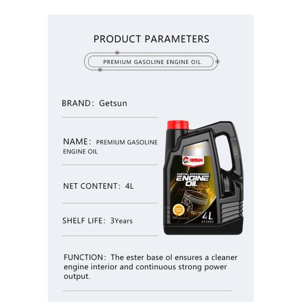 GETSUN 5W30 Synthetic Oil Fuel Efficient and Clean Engine