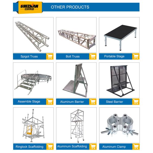 Music Stage Platform Adjustable Legs Outdoor Aluminum Stage Frame