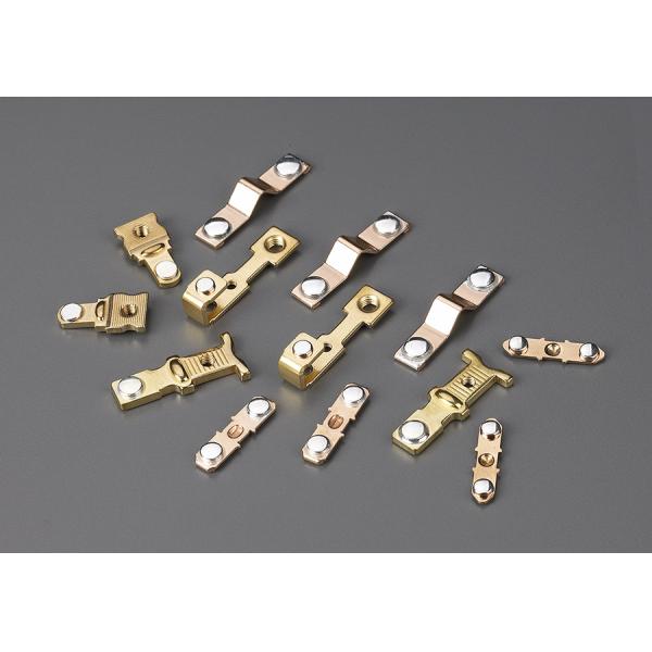 Contact Component Stamping Parts / Brass Electrical Spring Contacts For Contactor