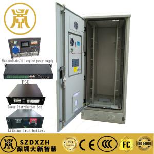 Buy cheap 40U Outdoor Power Cabinet Integrated Cell Site Cabinet With Rectifier System UPS product