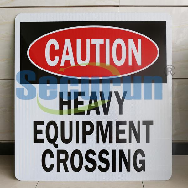 Quality HEAVY EQUIPMENT CROSSING Sign for sale