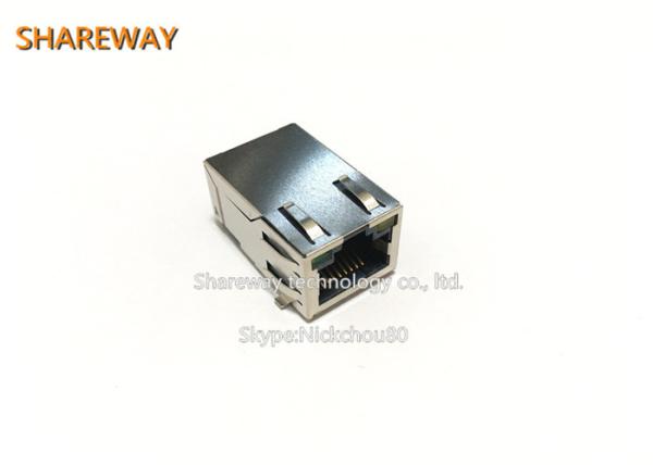 Quality J0G-0059NL Single row 6pins PoE RJ45 Connector With LED With Finger for sale
