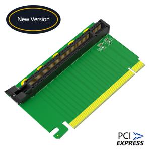 PCI-e 16X 3.0 90 Degree Reverse Male to Female Riser Card Adapter For 2U Server (Installation Direction towards CPU)