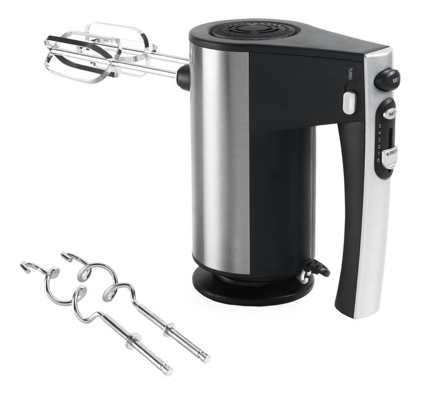 Max 500W Stainless Steel HM501 Hand Mixer With Egg Beaters and Dough Hocks