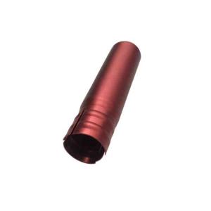 Buy cheap Red Anodized Deep Drawn Metal Parts Pressing Stamping Electronics Optional Material product