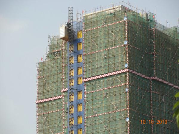 Quality Vertical Transportation Single Cage 2000KG Building Site Hoist for sale