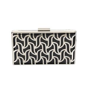 Daily Activity Silver Hollow Out Metal Wallet Frame
