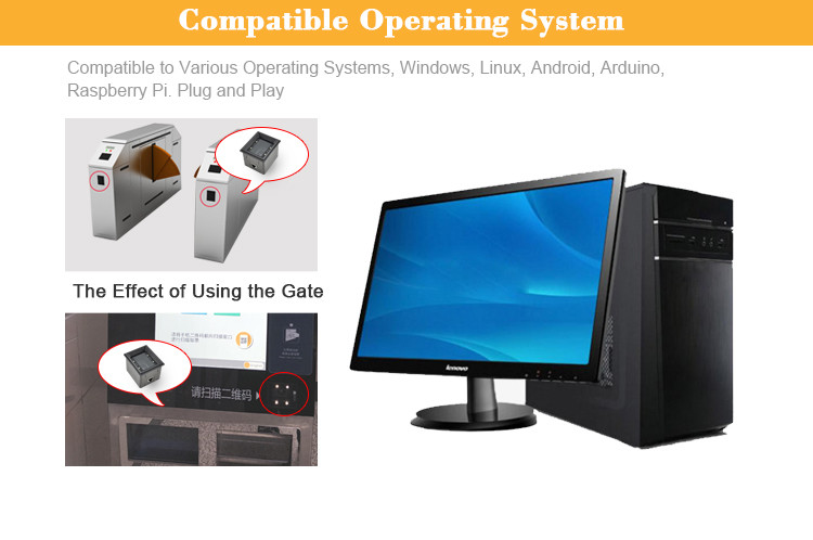 1d 2d Qr Code Raspberry Pi Barcode Scanner Module For Kiosk Turnstile