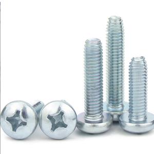 Buy cheap Carbon Steel Thread Forming Screws GB6560 Cross Recessed Pan Head Screw With Zinc Plated product