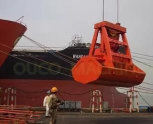 Quality Remote Control Mechanical Grab Bucket SS304 12m³ Cargo Unloading Sand for sale