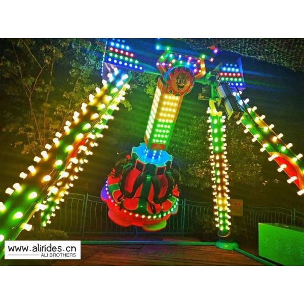 60 Degree Cool Theme Park Rides , Customized Seats Small Amusement Rides