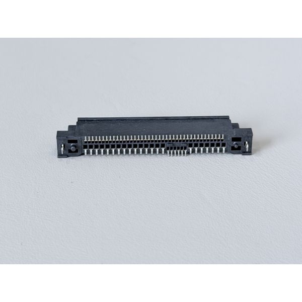 SAS 68-Pin SMT Female Electronic Signal Connector, 30U" Gold Terminal PCB Connector for Server Data Transmission