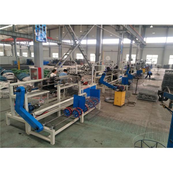 Two Wires Auto Diamond Chain Link Fence Machine For Highway Protection Fence