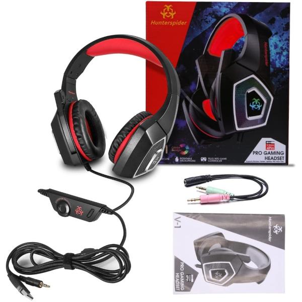 PC Stereo 2.2m 117dB LED Gaming Headsets With Microphone