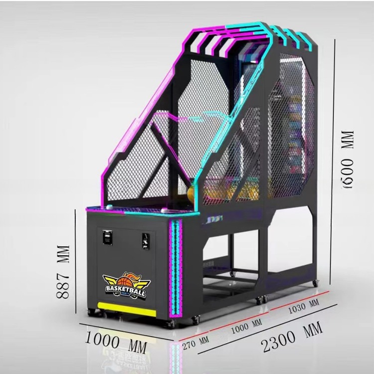 LED Large Full Size Basketball Arcade Game Machine For Fun City