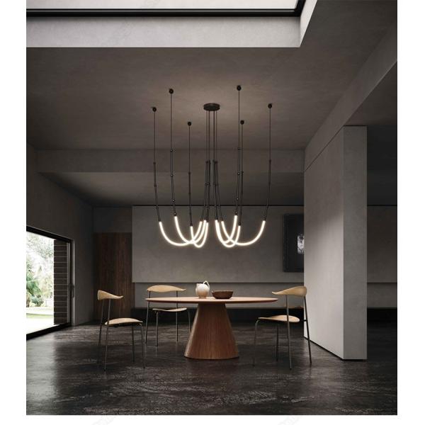 modern minimalistic line chandelier nordic designer creative lamps(wh-mi-450)