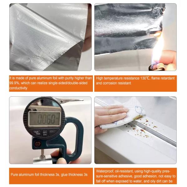 Duct Packing Adhesive Tape Aluminum Foil Tape 20m