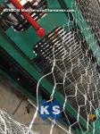 Zinc And Pvc Coated Fully Automatic Hexagonal Wire Netting Machine / Gabion Mesh