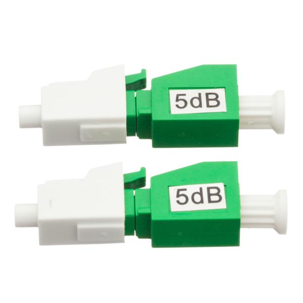 Quality LC APC Single Mode Fiber Optic Attenuator 5dB Plug In Female To Male with stable attenuation for sale