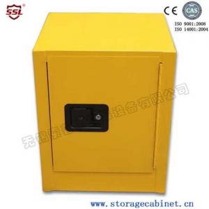 Buy cheap Stainless Steel Iron Coated Flammable Yellow Powder Chemical Storage Cabinets For Laboratory  /  Bench Top product