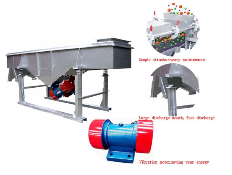 Good Quality 1-5 Layer large capacity linear vibrating screen for Quartz sand