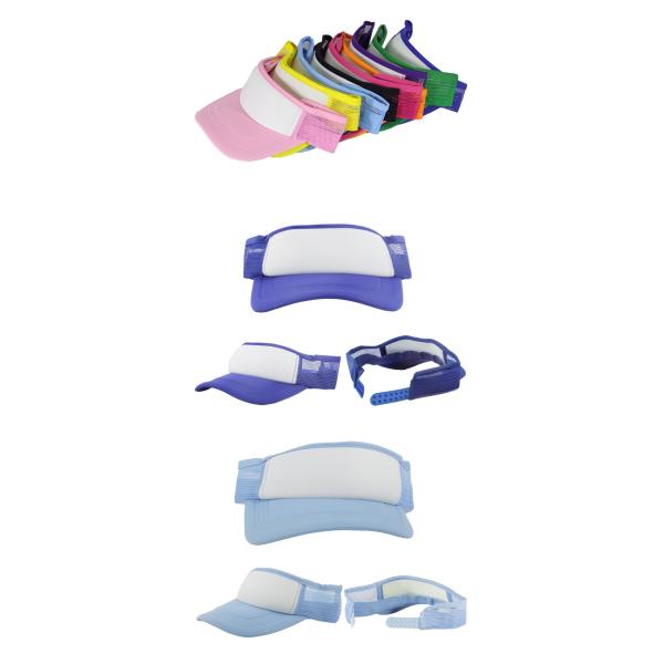 Stylish Sublimation Sun Visor Cap Mesh Cap For Heat Transfer All Colors Available