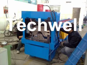 Buy cheap Hydraulic Cutting Roof Ridge Cap Roll Forming Machine With PLC Control System product