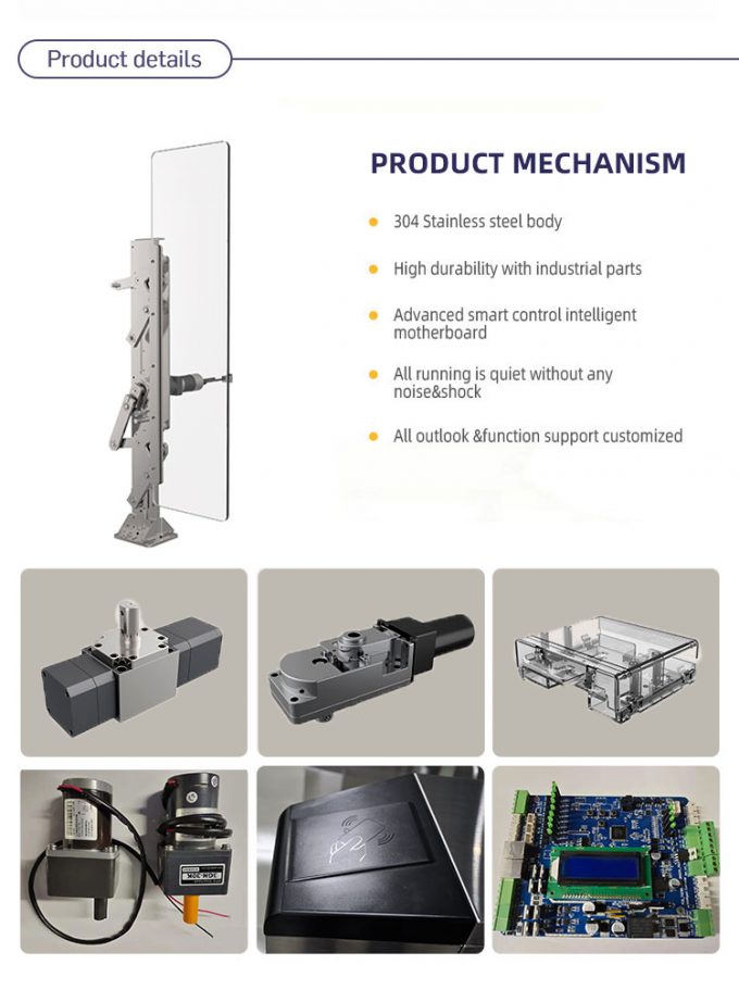 Brushless Motor Swing Barrier Gate For Office Building / Pedestrian Swing Barrier 600-900mm 0