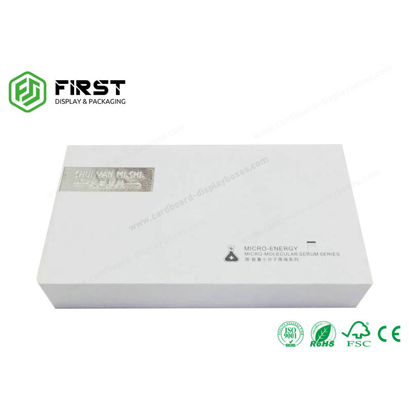 Custom Paper High End Cardboard Gift Boxes Set , Rigid Cosmetics Box Packaging With Lid
