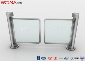 Access Control Swing Gate Turnstile Dual Mechanical Metal Round Pillar Single Pole