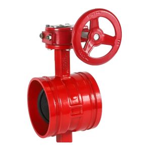 PN16 DN150 resilient seal cast iron butterfly valve