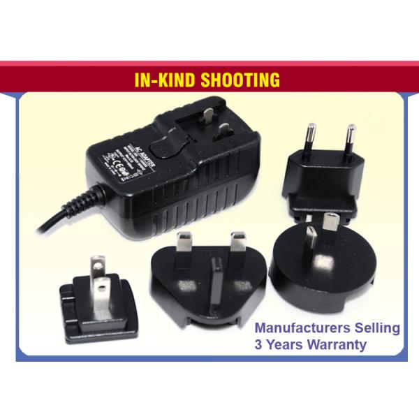 AC DC Interchangeable Plug Power Adapter 18w 12v With 3 Years Warranty