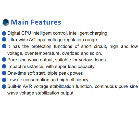 24V 48V Off Grid Inverter Pure Sine Wave 3000W For Solar System