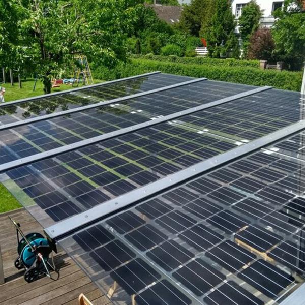 Mini Intelligent BIPV Module 3.2mm Laminated Glass Solar Panel System For Home