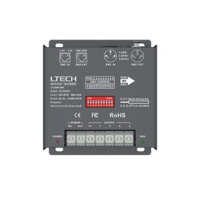 Buy cheap Led DMX Decoder Constant Voltage DC12V-24V 6A*4CH RJ45 4 channel output product