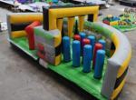 Pvc Large Inflatable Obstacle Course Bouncy Castle Ce / En14960 Certificates