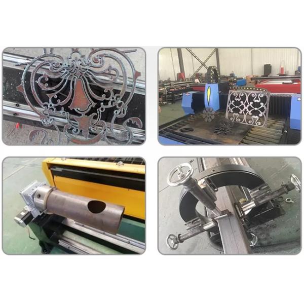 Metal Tube Plasma Cutting Machine For Steel Pipes Plates With Rotary Axis