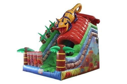 Quality Forest Animal Theme Large Inflatable Slide Inflatable Lizard Slide Wss-257 for sale