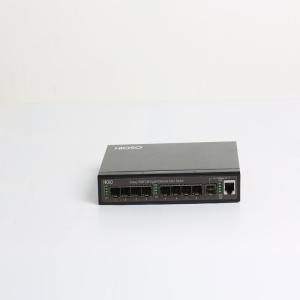 Industrial 1310nm WEB SNMP Fiber Optic Switch 8 Port 8K MAC Learning fiber optic ethernet switch
